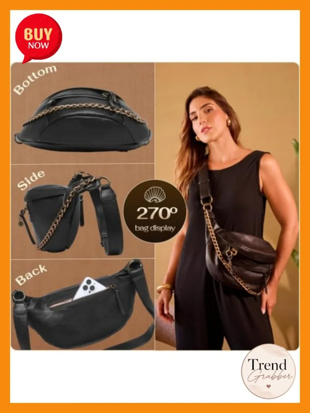 Anti Theft Vegan Suede Crossbody Bag with RFID Blocking